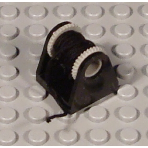 Деталь LEGO 2584c02 String Reel 2 x 2 Complete with Black String (2585 / 2584 / x77) - Black