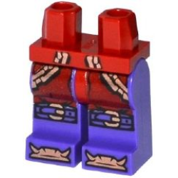 Hips and Dark Purple Legs with Copper Chains, Buckles on Knees and Bones on Feet Pattern Hips and Dark Purple Legs with Copper Chains, Buckles on Knees and Bones on Feet Pattern