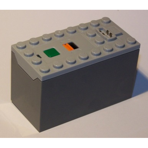 Деталь LEGO 87513c01 Electric 9V Battery Box Power Functions (Non-Rechargeable) with Dark Bluish Gray Bottom