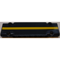 Technic, Panel Plate 3 x 11 x 1 with Dark Blue and Yellow Stripe Pattern (Sticker) - Set 42055 Technic, Panel Plate 3 x 11 x 1 with Dark Blue and Yellow Stripe Pattern (Sticker) - Set 42055