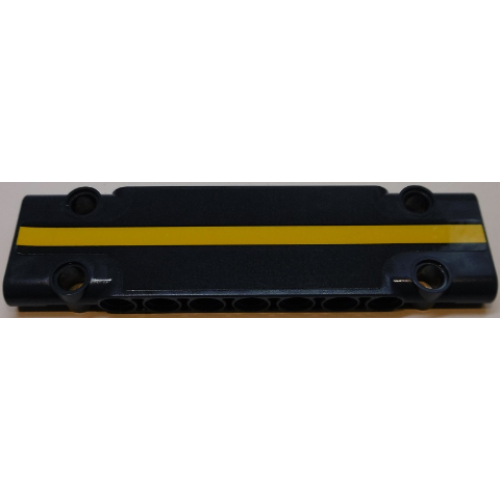 Деталь LEGO 15458pb009 Technic, Panel Plate 3 x 11 x 1 with Dark Blue and Yellow Stripe Pattern (Sticker) - Set 42055