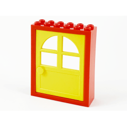 Door, Frame 2 x 6 x 6 FreeStyle with Yellow Door (6235 / 600) - Red Door, Frame 2 x 6 x 6 FreeStyle with Yellow Door (6235 / 600) - Red