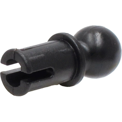 Technic, Pin with Friction Ridges and Tow Ball with Squared Pin Hole - Black Technic, Pin with Friction Ridges and Tow Ball with Squared Pin Hole - Black
