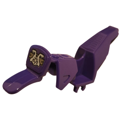 Motorcycle Fairing, Dirt Bike with White Samurai Head Pattern (Sticker) - Set 70641 Motorcycle Fairing, Dirt Bike with White Samurai Head Pattern (Sticker) - Set 70641