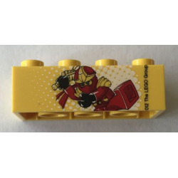 Brick 2 x 4 with Lego Ninjago Event Legoland Deutschland 2012 Pattern 2 of 3