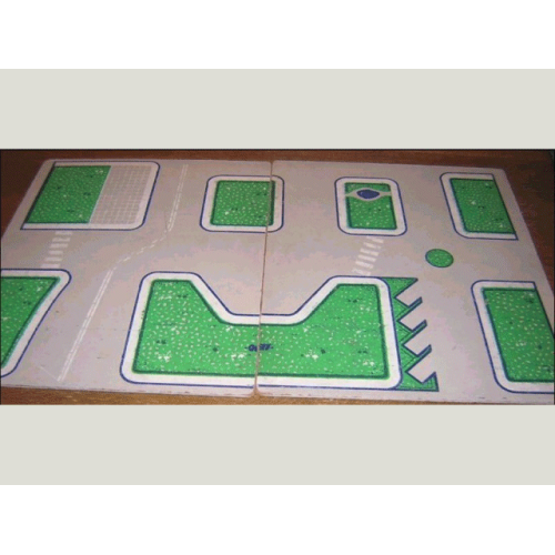 Деталь LEGO tplan04 Town Plan Board, Masonite 2-Piece Lid to #700 Box (45 1/2cm x 74 1/2cm) - Set 700