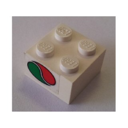 Brick 2 x 2 with Octan Logo Pattern on Both Sides (Stickers) - Set 6543 Brick 2 x 2 with Octan Logo Pattern on Both Sides (Stickers) - Set 6543