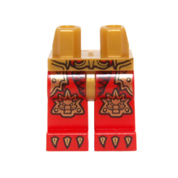 Hips and Red Legs with Gold Belt, Armor with Scales, Alligator / Crocodile Knee Pads, and Claws Pattern Hips and Red Legs with Gold Belt, Armor with Scales, Alligator / Crocodile Knee Pads, and Claws Pattern