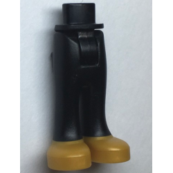 Mini Doll Hips and Trousers with Back Pockets with Pearl Gold Shoes Pattern - Thick Hinge