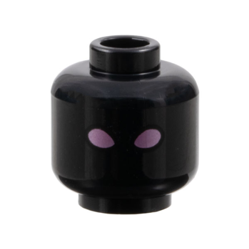 Деталь LEGO 3626pb3754 Minifigure, Head Alien with Metallic Pink Eyes Pattern
