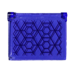 Glass for Window 1 x 4 x 3 - Opening with Hexagons and Diamonds Pattern (Sticker) - Set 76103