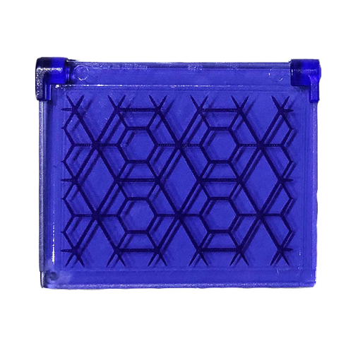 Деталь LEGO 60603pb017 Glass for Window 1 x 4 x 3 - Opening with Hexagons and Diamonds Pattern (Sticker) - Set 76103