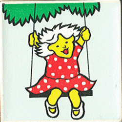 Duplo, Tile 2 x 2 x 1 with Park Mosaic Picture 06 Pattern