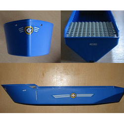 Boat, Hull Unitary 52 x 12 x 6 1/3 with Cargo Carrier Pattern (Stickers) - Set 4030