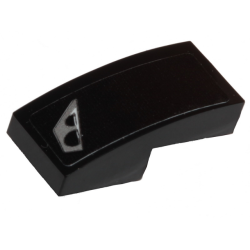 Slope, Curved 2 x 1 x 2/3 with Silver Headlight Pattern Model Right Side (Sticker) - Set 30342 Slope, Curved 2 x 1 x 2/3 with Silver Headlight Pattern Model Right Side (Sticker) - Set 30342