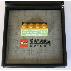 Brick 2 x 4 with 'Thank you for being customer of The LEGO Store Beijing Wangfujing Dajie' Pattern (Sticker) Brick 2 x 4 with 'Thank you for being customer of The LEGO Store Beijing Wangfujing Dajie' Pattern (Sticker)