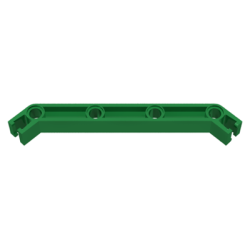 Znap Beam 11, 4 Holes, 2 Bends - Green