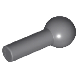 Bar 1L with Tow Ball - Dark Bluish Gray
