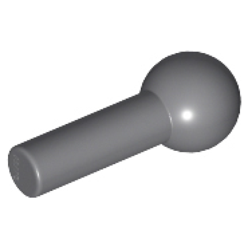 Деталь LEGO 22484 Bar 1L with Tow Ball - Dark Bluish Gray