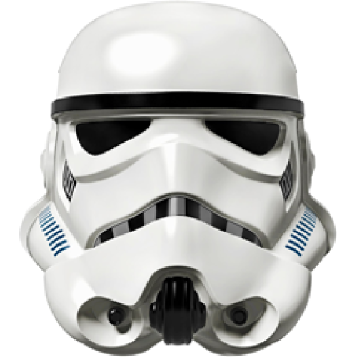 Деталь LEGO bb0789c01pb01 Large Figure Head Modified SW Stormtrooper Helmet Pattern