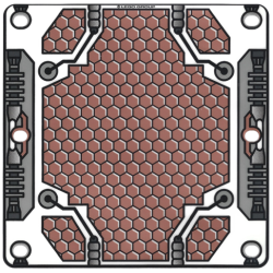 Plastic Square 14 x 14 with Solar Panel Pattern