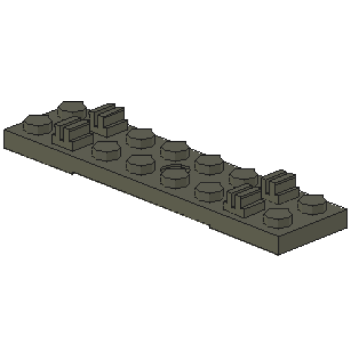 Деталь LEGO 767 Train, Track Sleeper Plate 2 x 8 without Cable Grooves