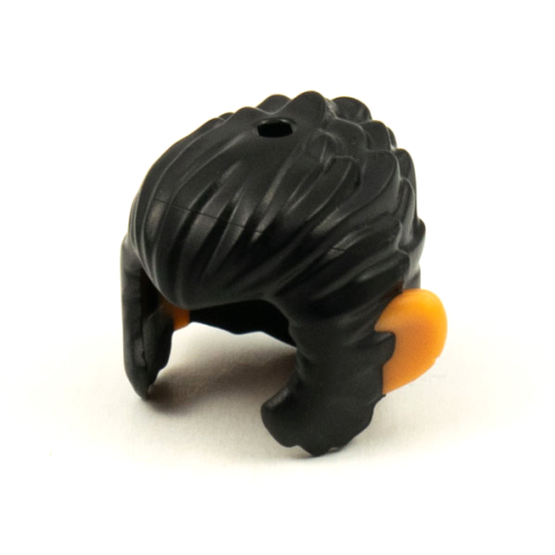Деталь LEGO 53094pb02 Minifigure, Hair and Sideburns, Swept Back with Molded Nougat Ears Pattern