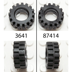 Tire 15mm D. x 6mm Offset Tread Small - Band Around Center of Tread Tire 15mm D. x 6mm Offset Tread Small - Band Around Center of Tread
