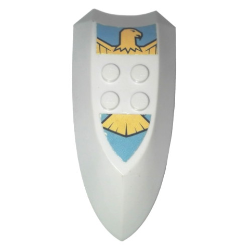 Деталь LEGO 51813pb01 Large Figure Shield, Jayko (Nestlé Promotional) with Eagle Pattern (Stickers) - Set 4944