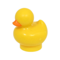 Duckling with Molded Orange Beak Pattern