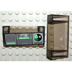 Slope 33 3 x 6 with Inner Walls with Computer/Radar Console Dark Gray Pattern (Sticker) - Set 7783 Slope 33 3 x 6 with Inner Walls with Computer/Radar Console Dark Gray Pattern (Sticker) - Set 7783