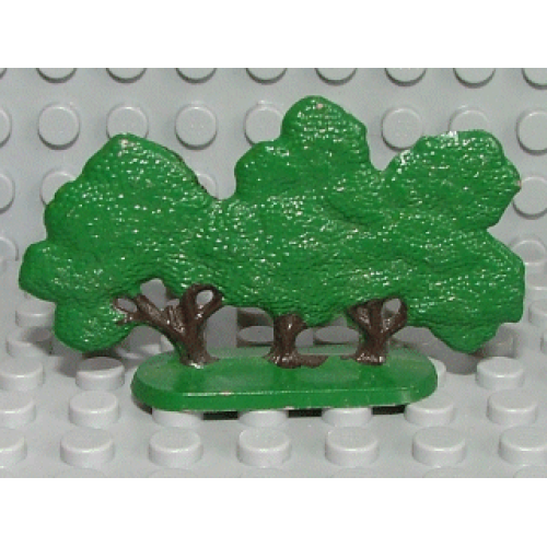 Деталь LEGO FTBush Plant, Tree Flat Bush Painted with Solid Base
