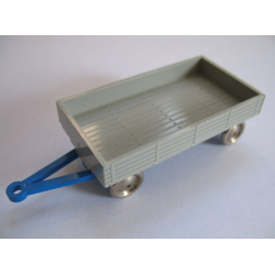 HO Scale, Mercedes Trailer for Open Bed Truck, Gray Flatbed