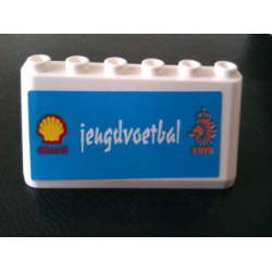 Windscreen 2 x 6 x 2 with Shell and 'jeugdvoetbal' on Medium Blue Background Pattern (Sticker) - Set 880002-2 (in Combination with Sets 3308 / 3309) Windscreen 2 x 6 x 2 with Shell and 'jeugdvoetbal' on Medium Blue Background Pattern (Sticker) - Set 880002-2 (in Combination with Sets 3308 / 3309)