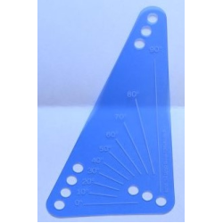 Plastic Science & Technology Panel - Triangle Small with Protractor Angle Markings Pattern