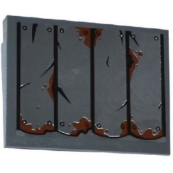 Slope 10 6 x 8 with Rusting and Cracked Sheet Metal Roof on Transparent Background Pattern (Sticker) - Set 60068 Slope 10 6 x 8 with Rusting and Cracked Sheet Metal Roof on Transparent Background Pattern (Sticker) - Set 60068