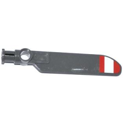 Technic Rotor Blade Small with Axle and Pin Connector End with Red and White Stripes Pattern on Bottom (Sticker) Technic Rotor Blade Small with Axle and Pin Connector End with Red and White Stripes Pattern on Bottom (Sticker)