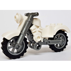 Motorcycle Vintage with Flat Silver Chassis and Flat Silver Wheels Motorcycle Vintage with Flat Silver Chassis and Flat Silver Wheels