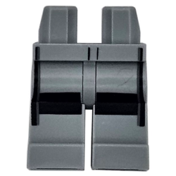 Hips and Legs with Black Knee Pads and Dark Bluish Gray Stripes Pattern Hips and Legs with Black Knee Pads and Dark Bluish Gray Stripes Pattern