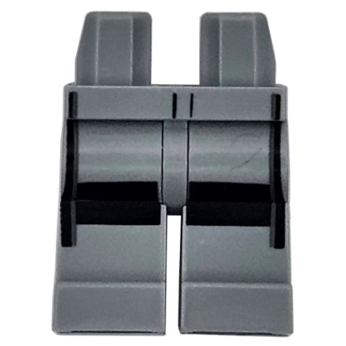 Деталь LEGO 970c00pb1617 Hips and Legs with Black Knee Pads and Dark Bluish Gray Stripes Pattern