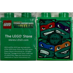 Duplo, Brick 1 x 2 x 2 with Teenage Mutant Ninja Turtles The LEGO Store stores.LEGO.com Pattern Duplo, Brick 1 x 2 x 2 with Teenage Mutant Ninja Turtles The LEGO Store stores.LEGO.com Pattern