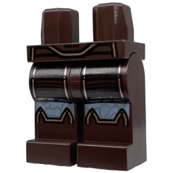 Hips and Legs with Armor with Copper Trim over Sand Blue Alien Skin with Dark Bluish Gray Contours Pattern Hips and Legs with Armor with Copper Trim over Sand Blue Alien Skin with Dark Bluish Gray Contours Pattern