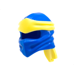Minifigure, Headgear Ninjago Wrap Type 4 with Molded Bright Light Yellow Headband Pattern