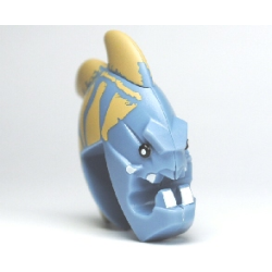 Minifigure, Head, Modified Jawson with Fins and Teeth Pattern