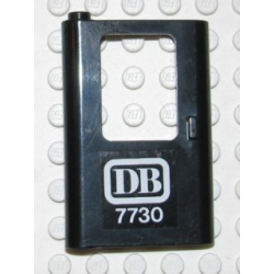 Door 1 x 4 x 5 Train Left, Thin Support at Bottom with White 'DB 7730' Pattern (Sticker) - Set 7730 Door 1 x 4 x 5 Train Left, Thin Support at Bottom with White 'DB 7730' Pattern (Sticker) - Set 7730