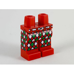 Hips and Legs with White Belt and White and Green Diamonds Pattern Hips and Legs with White Belt and White and Green Diamonds Pattern