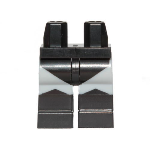 Деталь LEGO 970c86pb37 Hips and Light Bluish Gray Legs with Molded Black Lower Legs / Boots and Printed Leotard and Angled Boot Tops Pattern