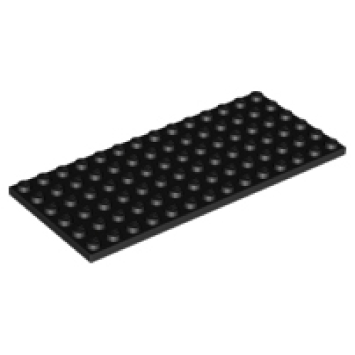 Деталь LEGO 3456 Plate 6 x 14 - Black
