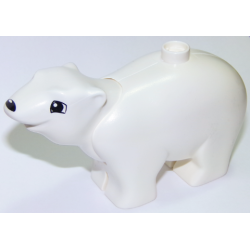 Duplo Bear Adult with Movable Head with Black Eyes Squared and Nose Pattern Duplo Bear Adult with Movable Head with Black Eyes Squared and Nose Pattern