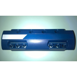 Technic, Panel Curved 11 x 3 with 10 Pin Holes through Panel Surface with White Stripe Pattern Model Right Side (Sticker) - Set 41999